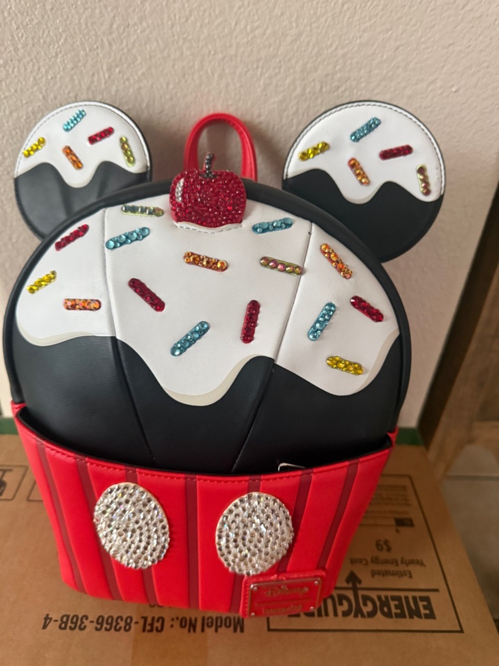 Disney x Loungefly Black & Red Mickey Cupcake Mini Backpack